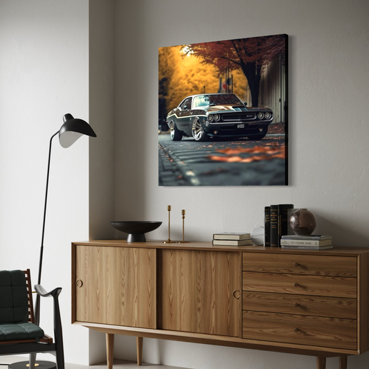 Cuadro decorativo canvas Dodge Challenger 001