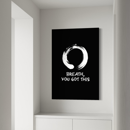 Cuadro decorativo canvas Breath, you got this