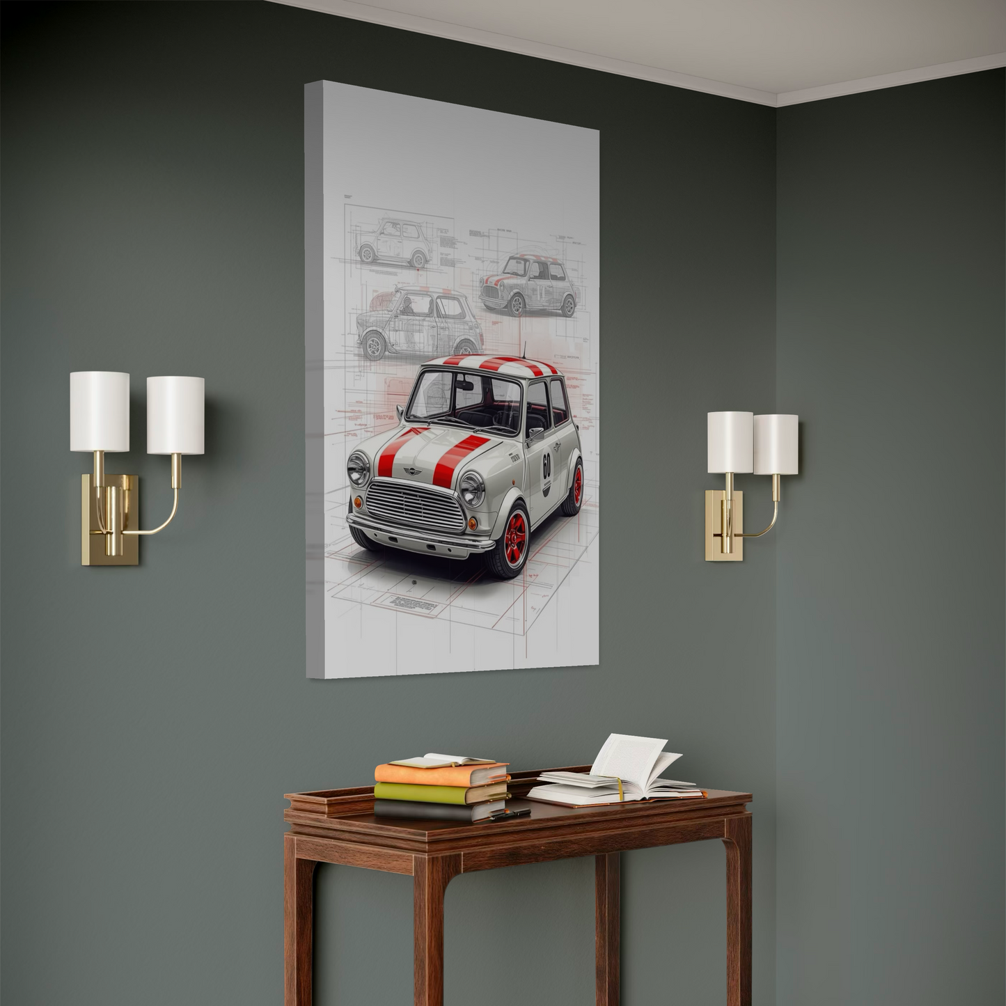 Cuadro decorativo canvas Mini cooper 007
