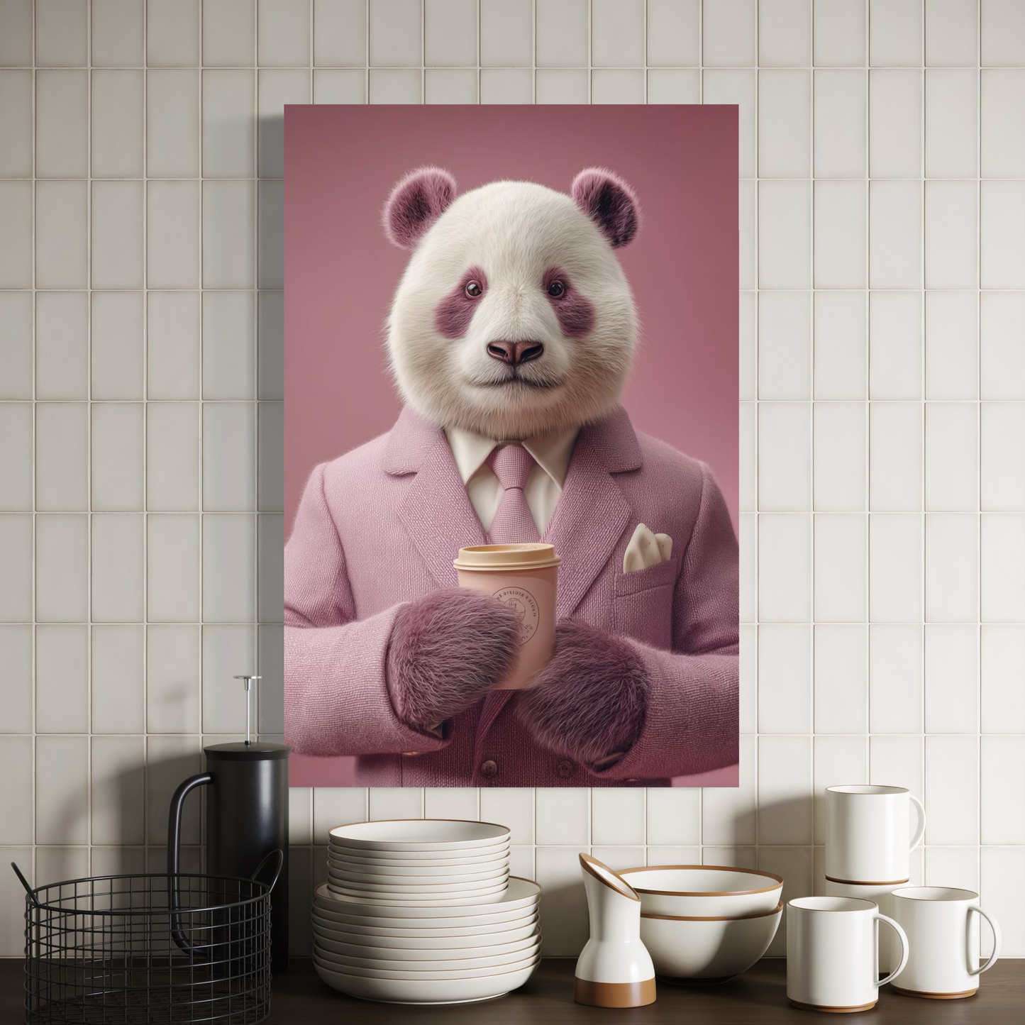 Cuadro decorativo canvas Panda 004