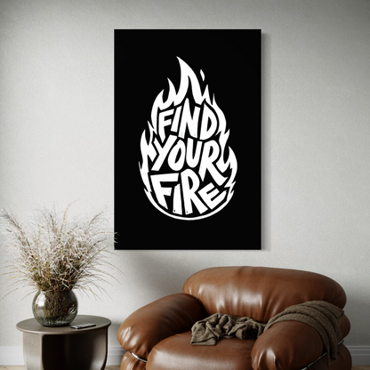 Cuadro decorativo canvas Find your fire