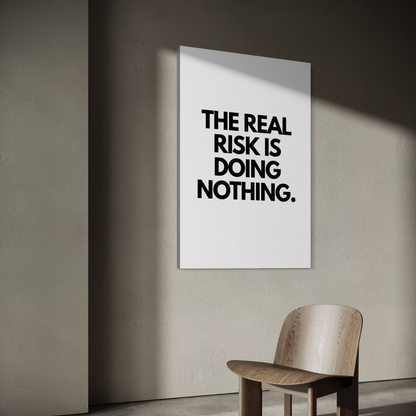 Cuadro decorativo canvas The real risk