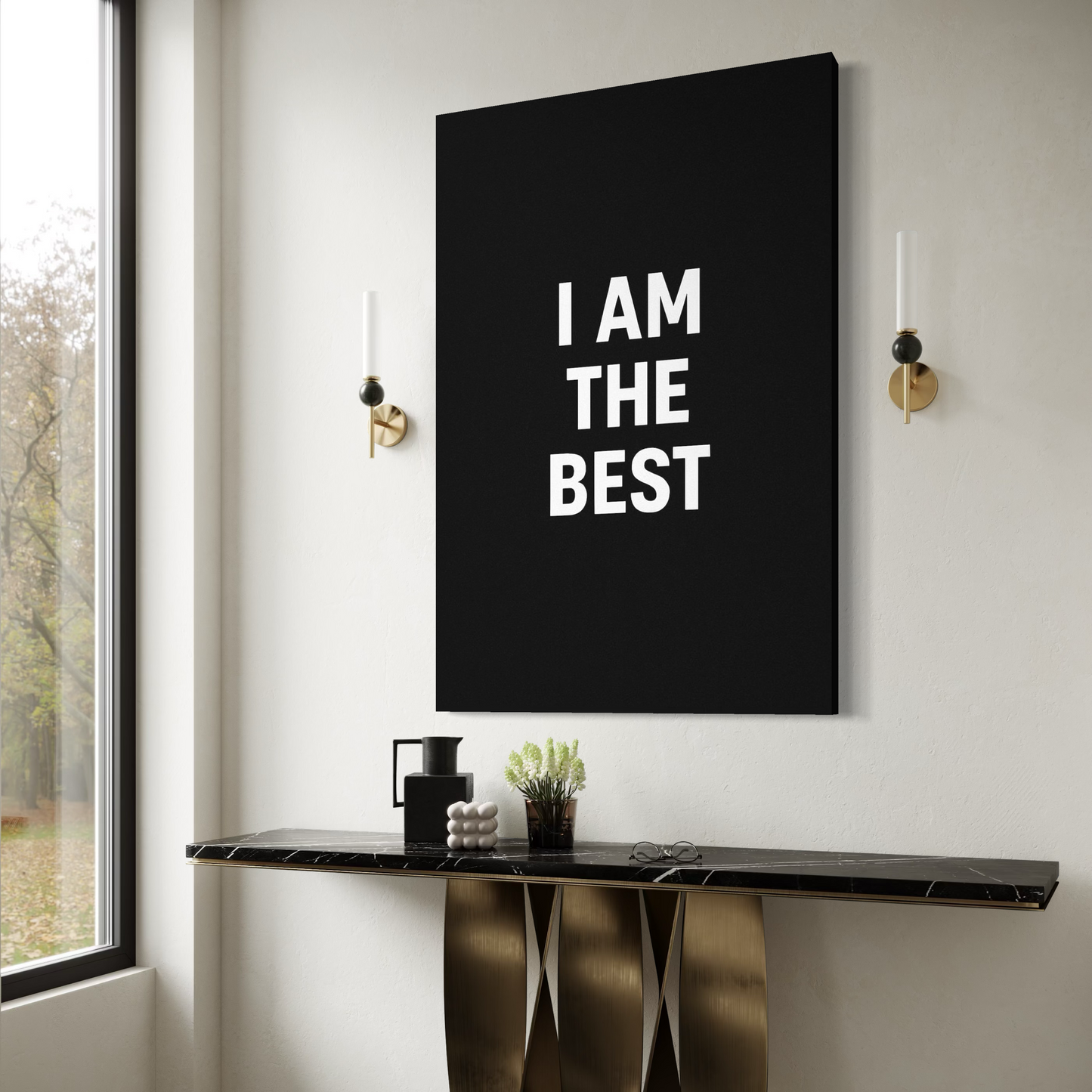 Cuadro decorativo canvas I am the best