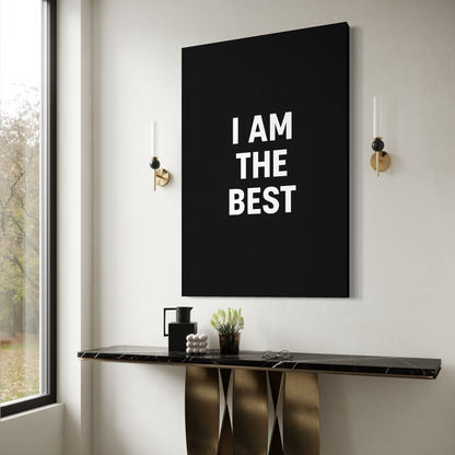Cuadro decorativo canvas I am the best