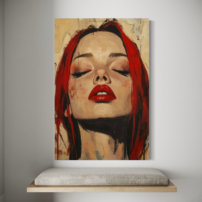 Cuadro decorativo canvas Closed Eyes