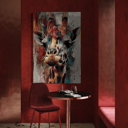 Cuadro decorativo canvas Jirafa 011