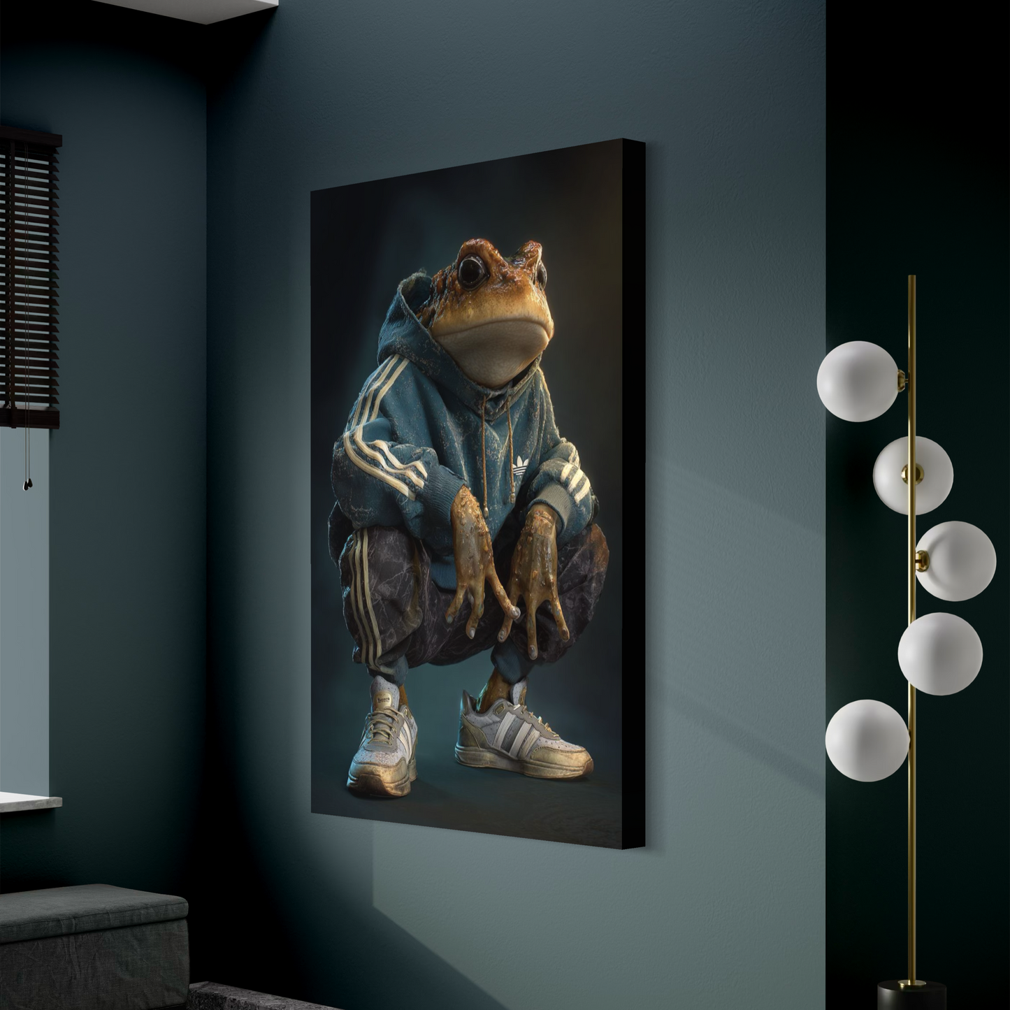 Cuadro decorativo canvas Sapo 001