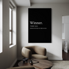 Cuadro decorativo canvas Winner