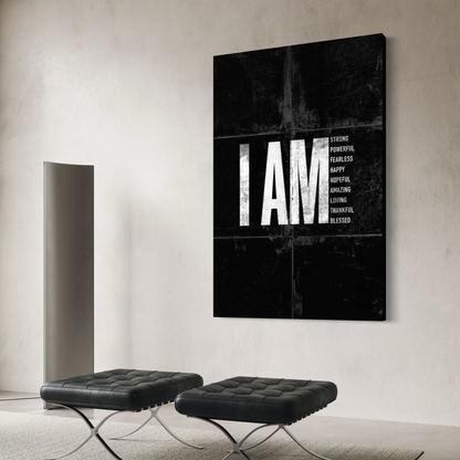 Cuadro decorativo canvas I am