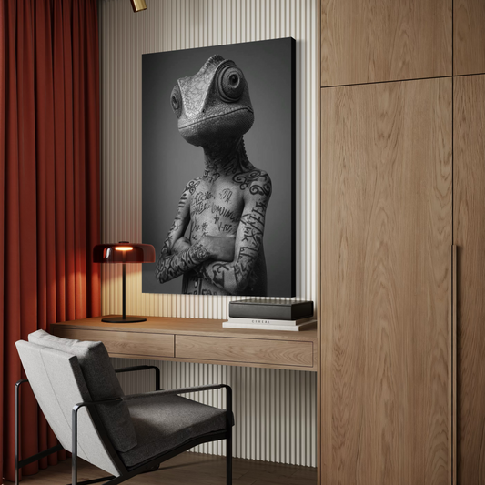 Cuadro decorativo canvas Camaleón 002