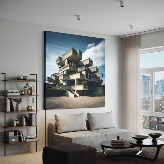 Cuadro decorativo canvas Neobrutalismo