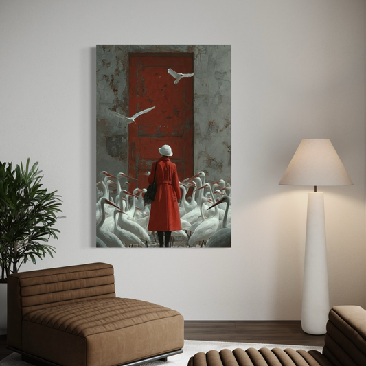 Cuadro decorativo canvas La puerta roja