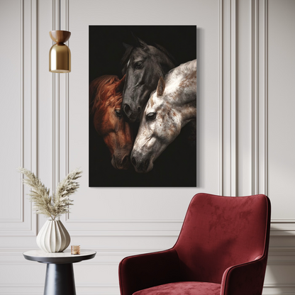 Cuadro decorativo canvas Caballos 002