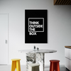 Cuadro decorativo canvas Think outside the box