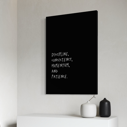 Cuadro decorativo canvas Discipline 004