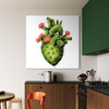 Cuadro decorativo canvas Corazón de Nopal