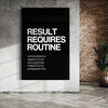 Cuadro decorativo canvas Results require routine