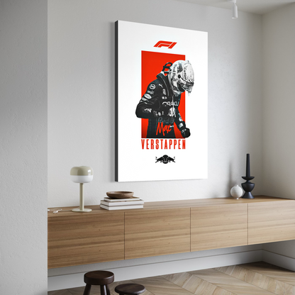 Cuadro decorativo canvas Max Verstappen 002