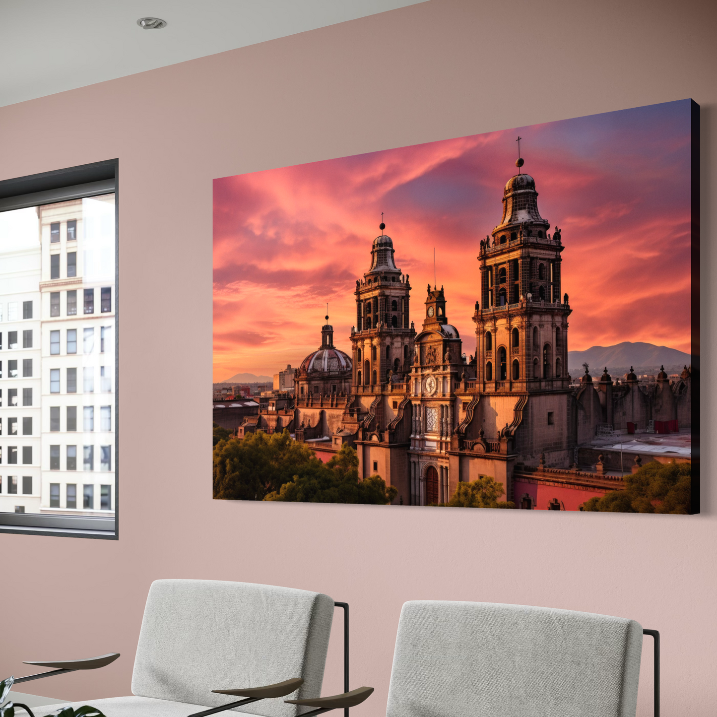 Cuadro decorativo canvas Catedral CDMX 001