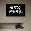Cuadro decorativo canvas No risk no magic
