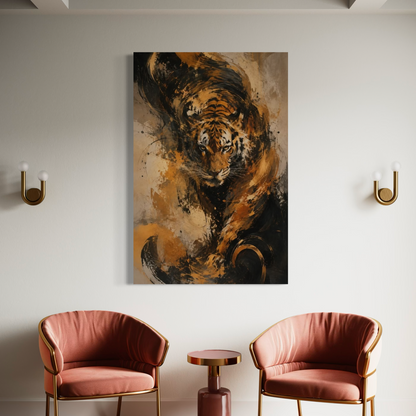 Cuadro decorativo canvas Tigre 020
