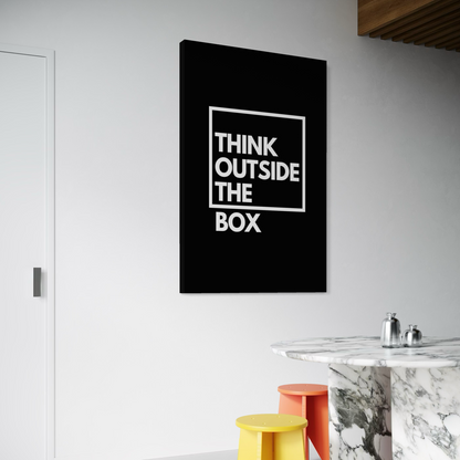 Cuadro decorativo canvas Think outside the box