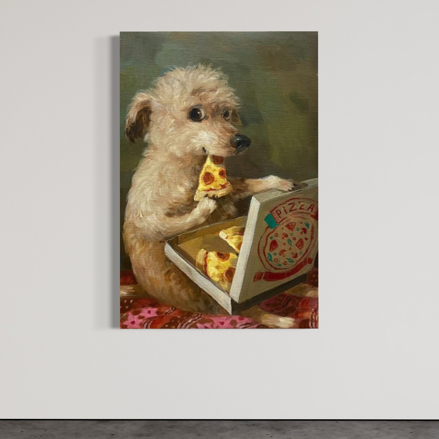 Cuadro decorativo canvas Perro 004