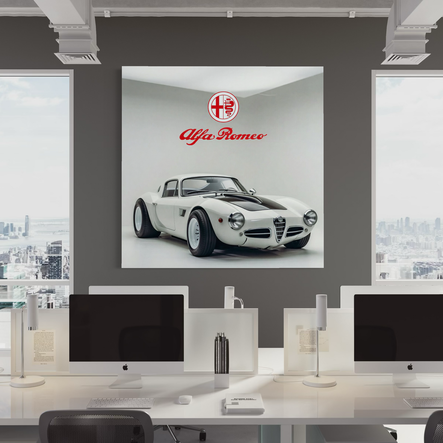 Cuadro decorativo canvas Alfa Romeo Giulia Tubolare Zagato