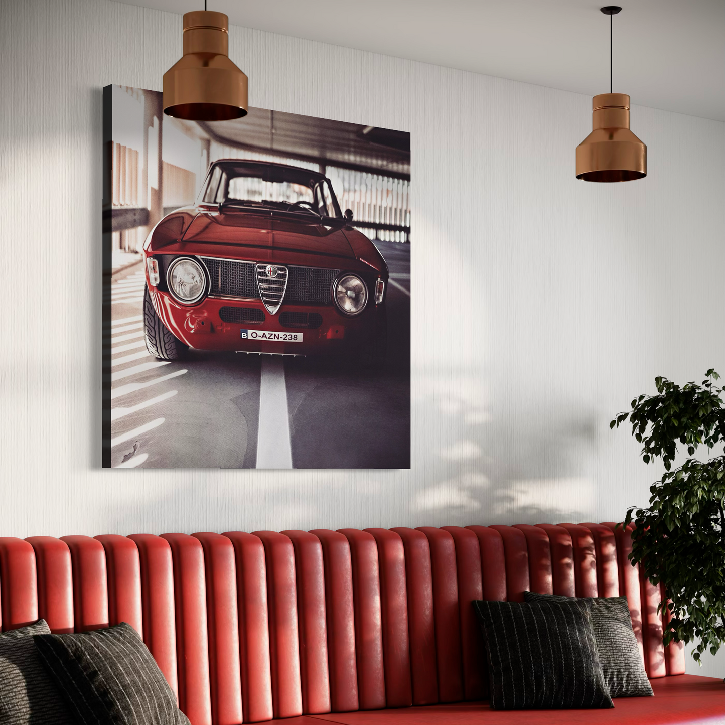 Cuadro decorativo canvas Alfa Romeo Giulia Sprint GT