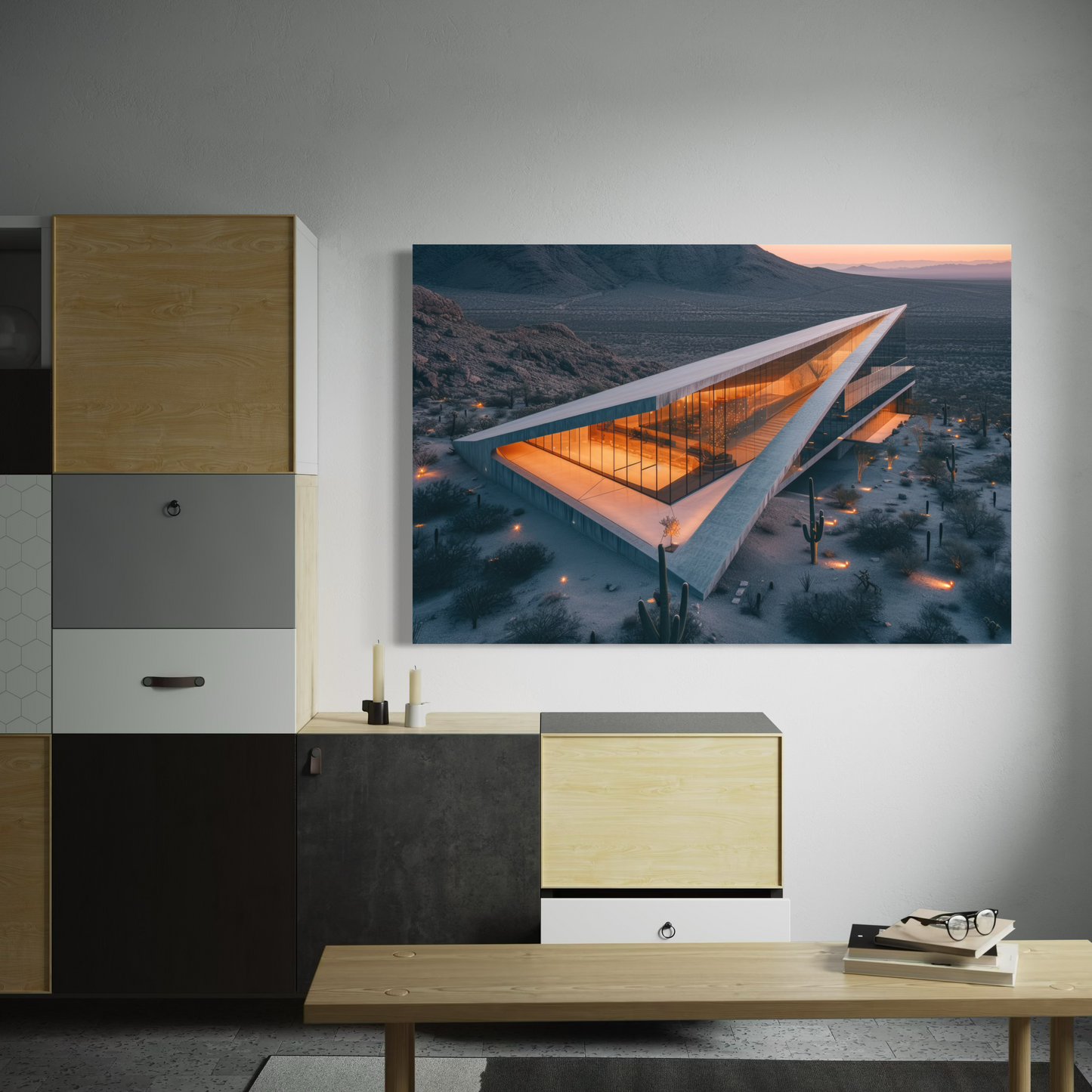 Cuadro decorativo canvas Arquitectura conceptual 002