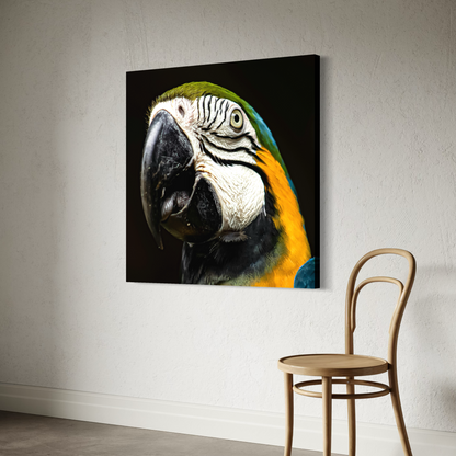 Cuadro decorativo canvas Guacamaya 002