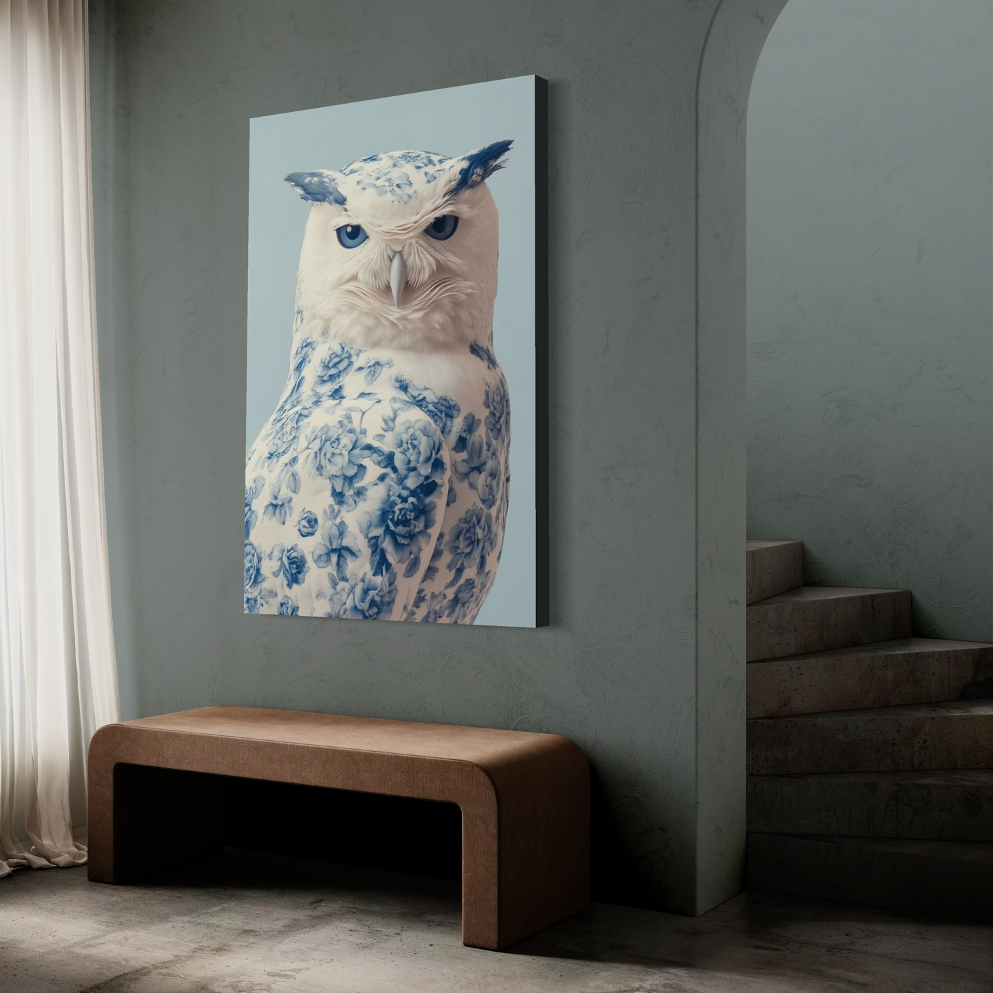 Cuadro decorativo canvas Búho 007
