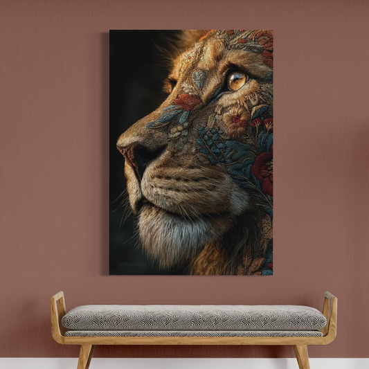 Cuadro decorativo canvas León 021