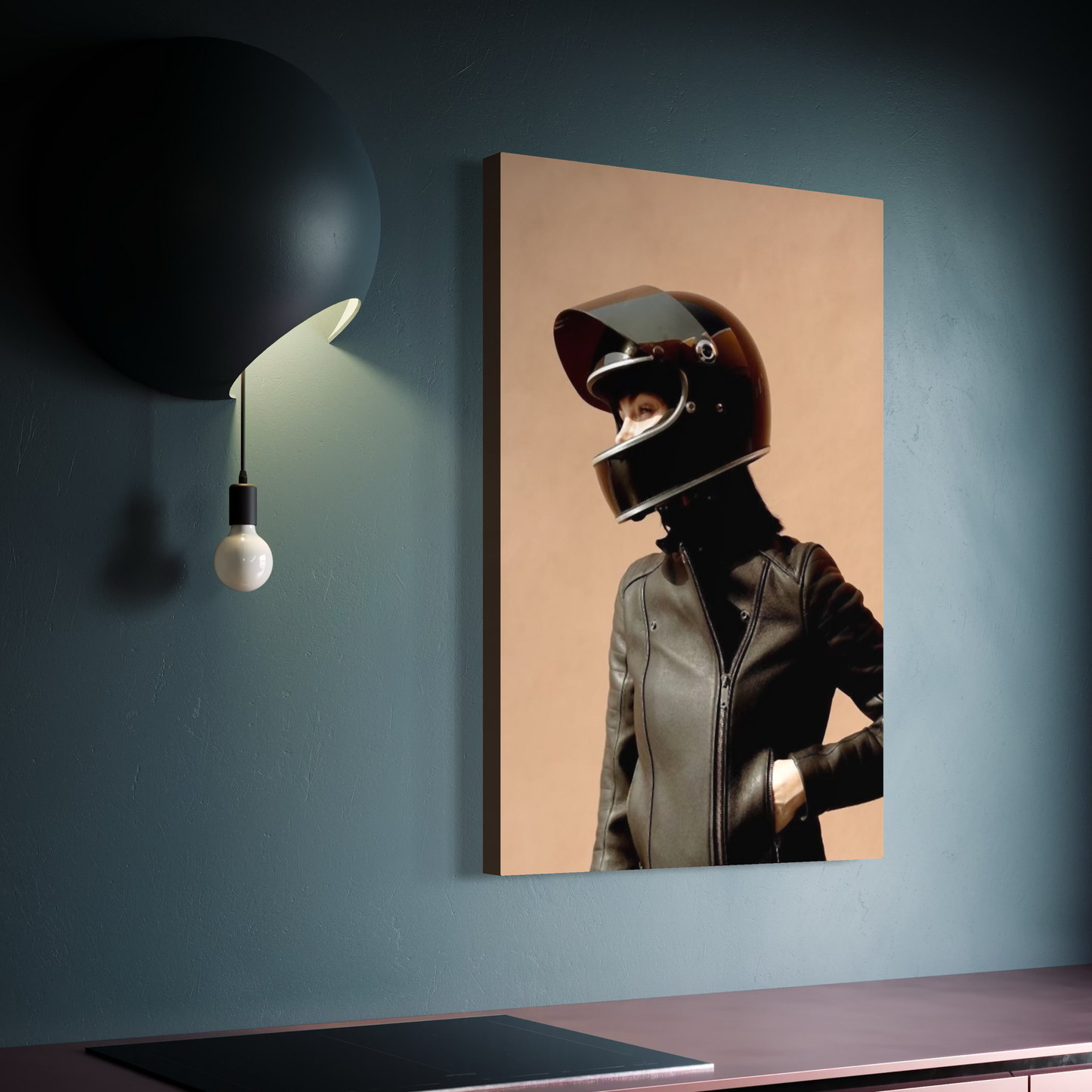 Cuadro decorativo canvas Retro Rider