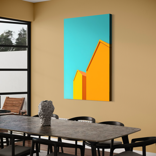 Cuadro decorativo canvas Arquitectura minimalista 004