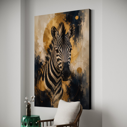 Cuadro decorativo canvas Zebra 008