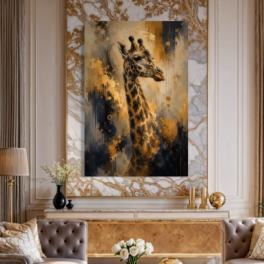 Cuadro decorativo canvas Jirafa 010