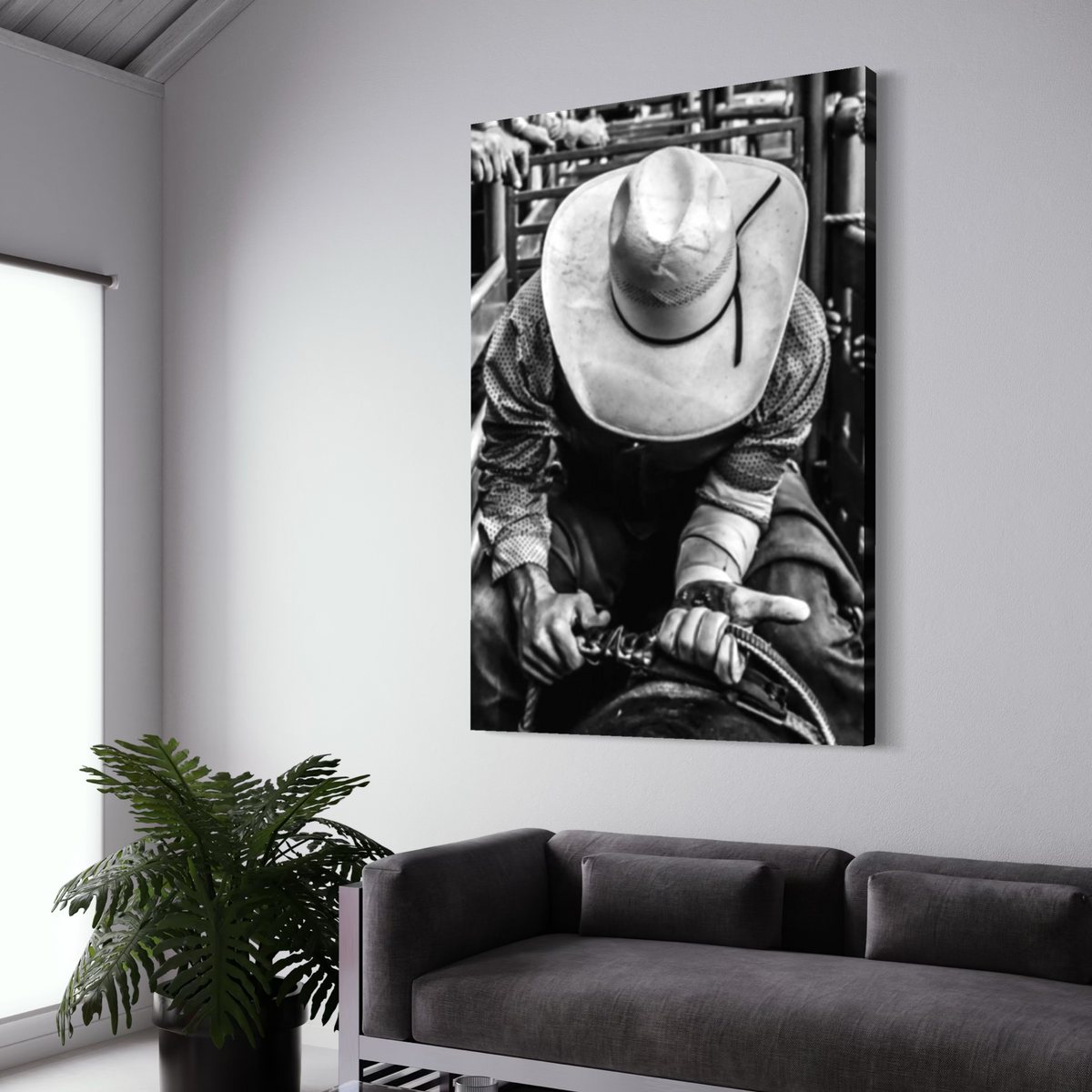 Cuadro decorativo canvas Cowboy