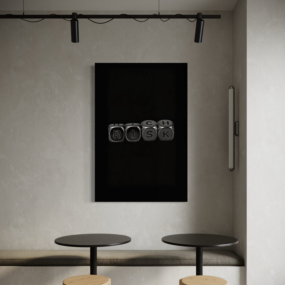 Cuadro decorativo canvas Risk 002