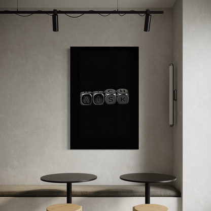 Cuadro decorativo canvas Risk 002