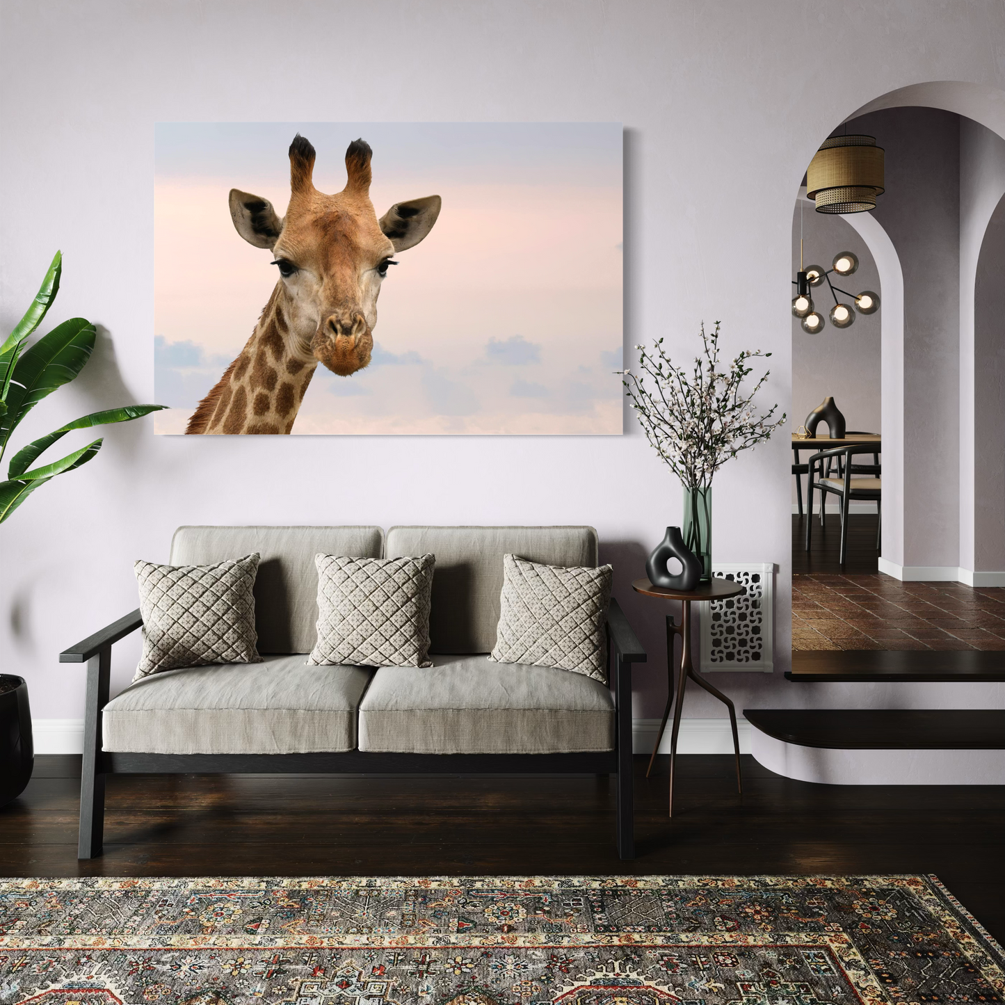 Cuadro decorativo canvas Jirafa 007