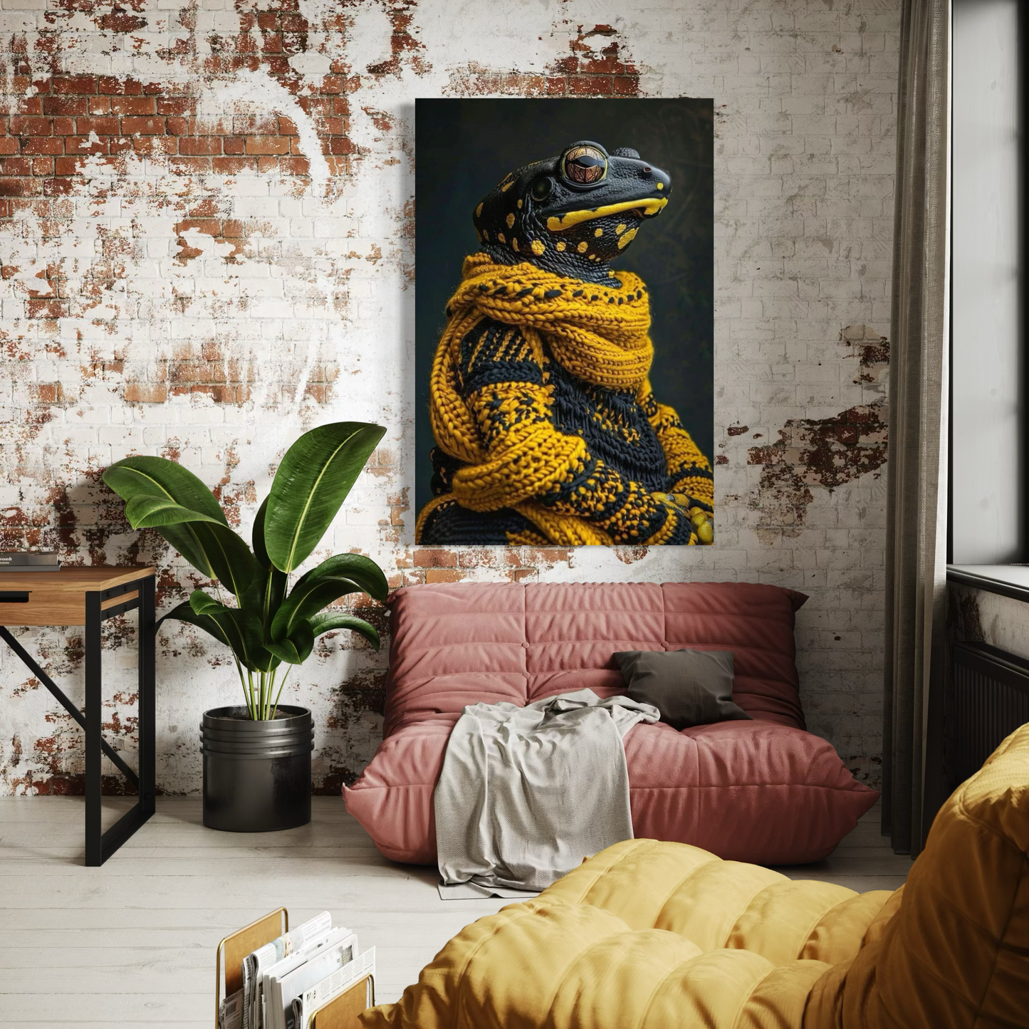 Cuadro decorativo canvas Sapo 002