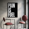 Cuadro decorativo canvas Pain is fuel