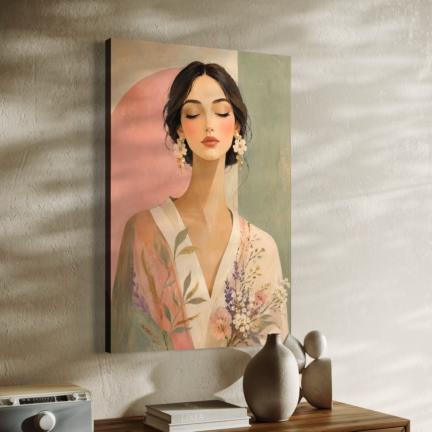 Cuadro decorativo canvas Blush Serenity