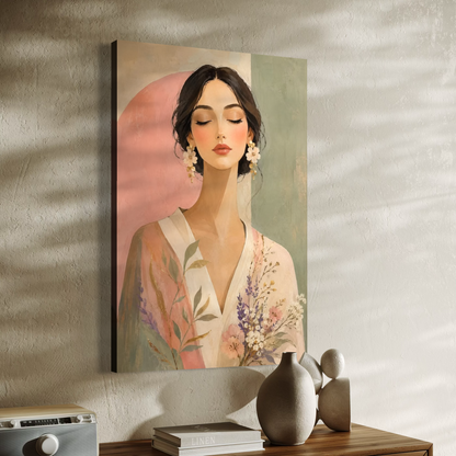 Cuadro decorativo canvas Blush Serenity