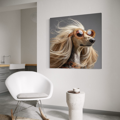 Cuadro decorativo canvas Galgo 002