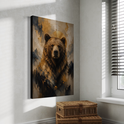 Cuadro decorativo canvas Oso 017