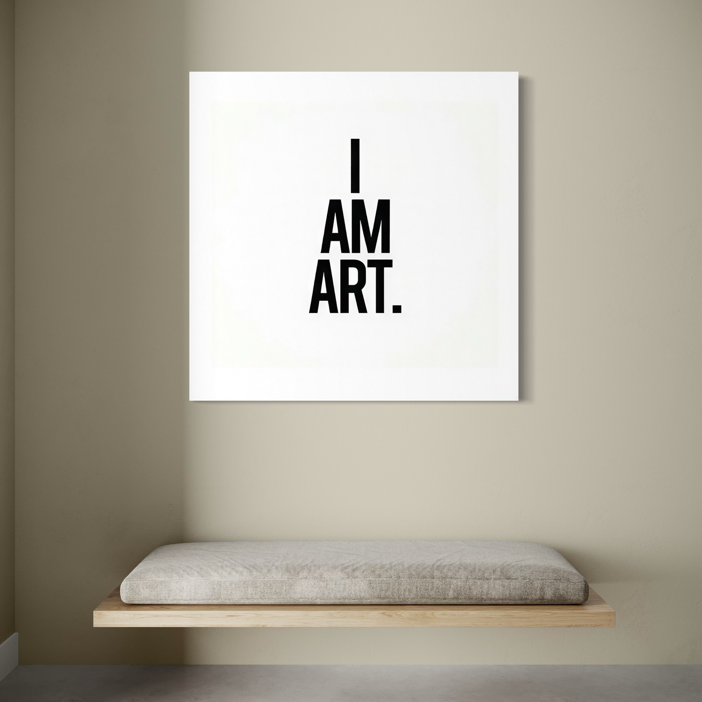 Cuadro decorativo canvas I am art