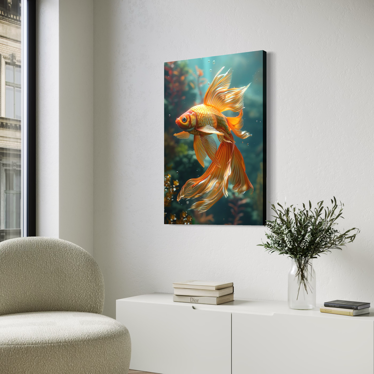 Cuadro decorativo canvas Betta 003