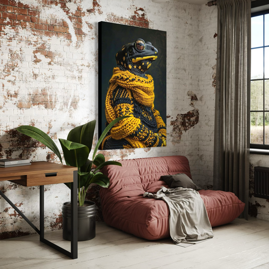 Cuadro decorativo canvas Sapo 002